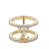 Louis Vuitton Gold Plated LV Iconic Ring XS Secondhand