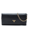 Prada Saffiano Wallet On Chain Secondhand