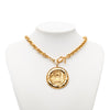 Chanel Gold Plated 31 Rue Cambon Medallion Pendant Necklace Secondhand