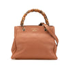 Gucci Small Calfskin Bamboo Shopper Satchel Secondhand