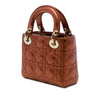Dior Mini Metallic Calfskin Cannage Lady Dior Secondhand