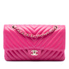 Chanel Medium Classic Chevron Lambskin Double Flap Secondhand