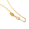 Chanel Gold Plated CC Pendant Necklace Secondhand