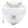 Chanel Mini Quilted Lambskin CC in Love Heart Necklace Bag Secondhand