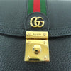 Gucci Small Calfskin Web Ophidia Top Handle Flap Secondhand