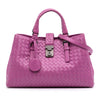 Bottega Veneta Small Nappa Intrecciato Roma Satchel Secondhand