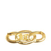 Chanel Gold Plated Enamel CC Brooch Secondhand