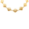 Chanel CC Gold Plated Quilted Diamond Necklace Secondhand