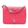 Chanel CC Embossed Caviar Camellia Chain Belt Bag Secondhand