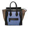 Celine Mini Tricolor Nubuck and Smooth Calfskin Luggage Tote Secondhand