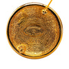 Chanel Gold Plated CC Brooch Secondhand