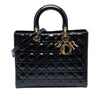 Dior Large Patent Cannage Lady Dior Secondhand