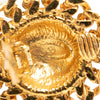 Chanel CC Gold Plated Quilted Chain Trim Clip On Earrings Secondhand