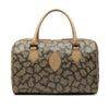 Saint Laurent Coated Canvas Giraffe Print Boston Bag Secondhand