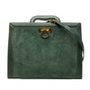 Ferragamo Suede and Leather Gancini Briefcase Secondhand