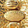 Chanel CC Gold Plated Logo Clip On Earrings Secondhand