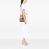 Burberry Haymarket Check Coated Canvas Drawstring Bucket Bag Secondhand