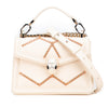 Bvlgari Leather Serpenti Forever Whipstitched Satchel Secondhand