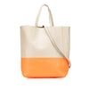 Celine Small Bicolor Leather Vertical Cabas Secondhand