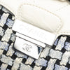 Chanel Tweed and Calfskin Woven Single Flap Secondhand