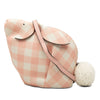 LOEWE Mini Calfskin Shearling Gingham Bunny Crossbody Secondhand