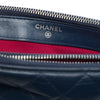 Chanel Bicolor Aged Calfskin Gabrielle Double Zip Clutch with Chain Secondhand