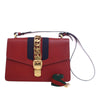 Gucci Small Leather Sylvie Web Satchel Secondhand