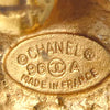 Chanel CC Two Tone Brass Clip On Earrings Secondhand