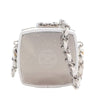 Chanel Patent Goatskin Make-Up Box Clutch With Chain Secondhand