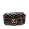 Gucci Super Mini GG Marmont Matelasse Leather Torchon Flap Crossbody Secondhand