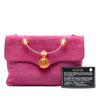 Chanel CC Choco Bar Suede Beaded Chain Flap Secondhand