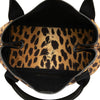Balenciaga Canvas Leopard Print Navy Cabas Tote S Secondhand