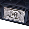 Chanel Medium Quilted Glazed Calfskin CC Plate Flap Secondhand