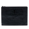 Saint Laurent Croc Embossed Leather Monogram Document Holder Secondhand