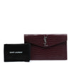 Saint Laurent Croc Embossed Leather Uptown Pouch Secondhand