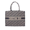 Dior Medium Oblique Embroidered Canvas Book Tote Secondhand