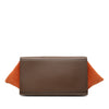 Celine Small Tricolor Leather Trapeze Satchel Secondhand