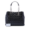 Dior Large Patent Cannage Lady Dior Soft Shopping Tote Secondhand