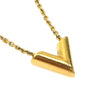 Louis Vuitton Gold Plated Essential V Necklace Secondhand