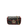 Gucci Super Mini GG Marmont Matelasse Leather Torchon Flap Crossbody Secondhand
