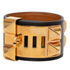Hermès Swift and Gold Plated Collier de Chien Bracelet S Secondhand