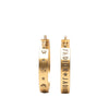 Dior Gold Plated J Adior Star Hoop Earrings Secondhand