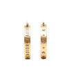 Dior Gold Plated J Adior Star Hoop Earrings Secondhand