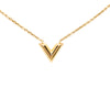 Louis Vuitton Gold Plated Essential V Necklace Secondhand