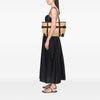 Bvlgari Leather Trimmed Canvas Tote Secondhand