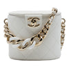 Secondhand Chanel CC Quilted Lambskin Elegant Chain Vanity Case