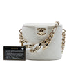 Secondhand Chanel CC Quilted Lambskin Elegant Chain Vanity Case