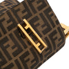 Fendi Zucca Canvas Flap Shoulder Bag Secondhand