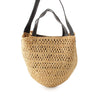 Stella McCartney Raffia Crocheted Basket Bucket Bag Secondhand