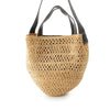 Stella McCartney Raffia Crocheted Basket Bucket Bag Secondhand